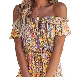 Off the shoulder dress
